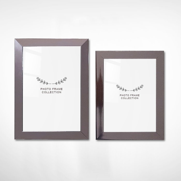 Aberto Design Pack de 2 Marcos de Fotos Plateados (10x15 cm y 13x18 cm)